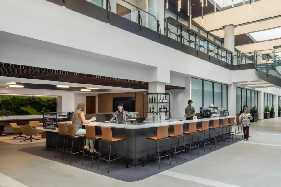 lobby with bar