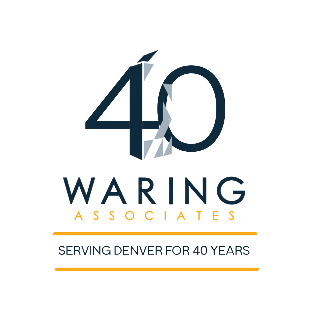 Waring Associates 40 year anniversary logo